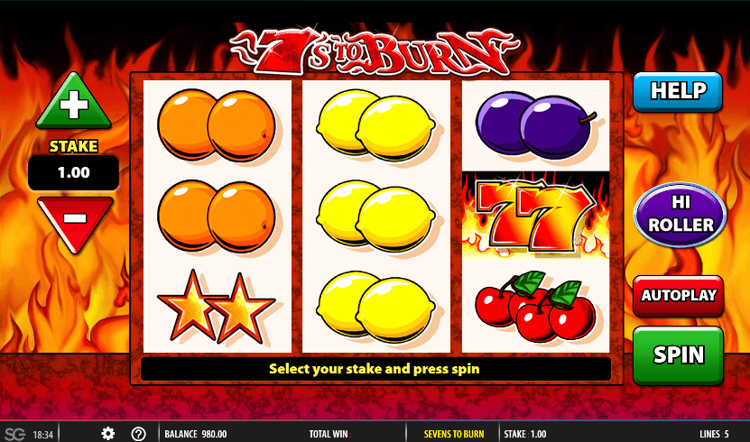 7s to Burn Mobile Slots UK