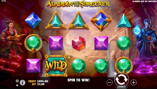 Aladdin and the Sorcerer Mobile Slots