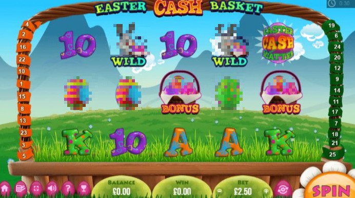 Easter Cash Baskets on mobile