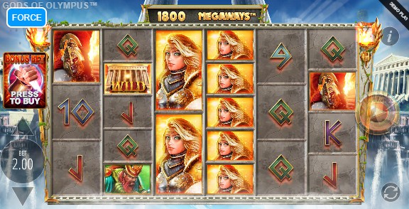 Gods Of Olympus Megaways on mobile