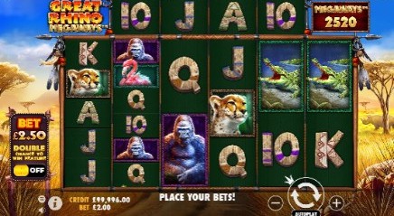 Great Rhino Megaways Mobile Slots UK