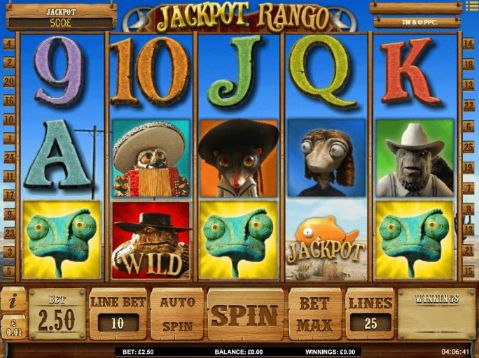 Jackpot Rango on mobile