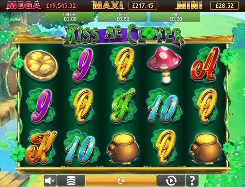 Kiss me Clover Jackpot on mobile