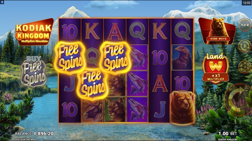 Kodiak Kingdom Slot Free Spins