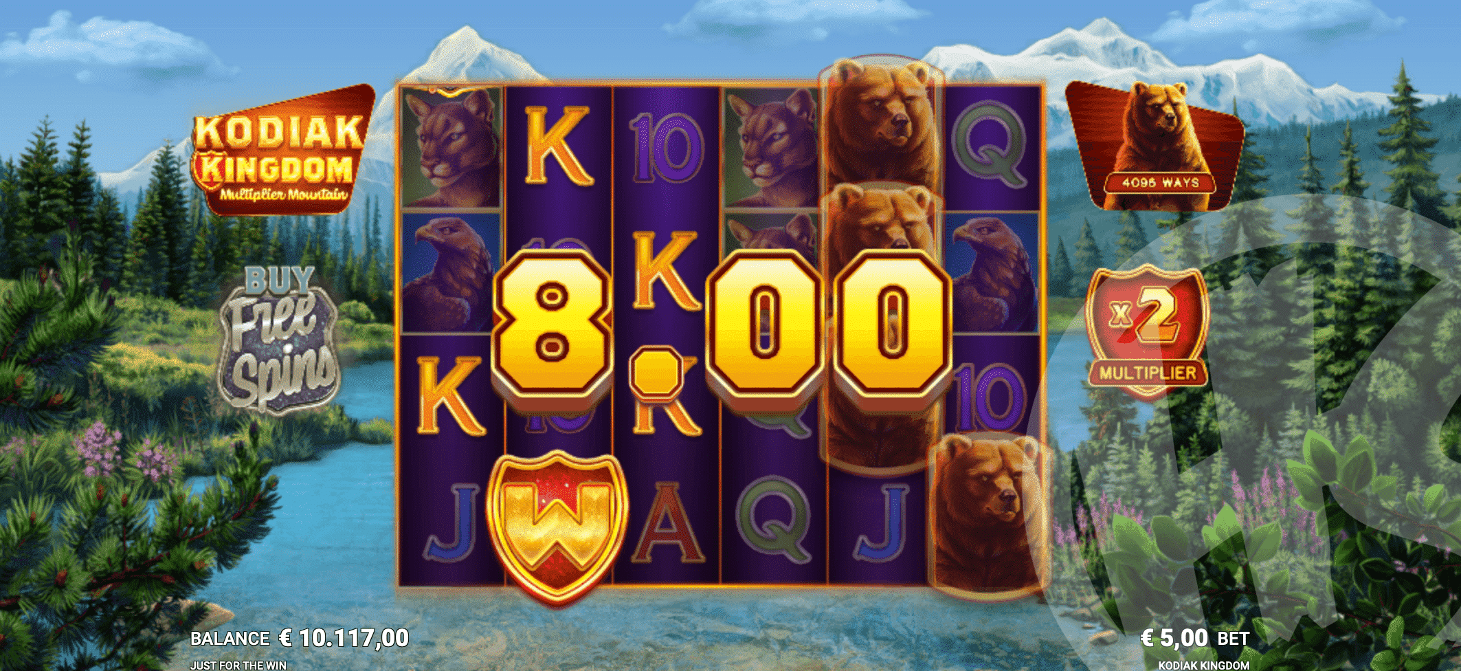 Kodiak Kingdom Slot Wins
