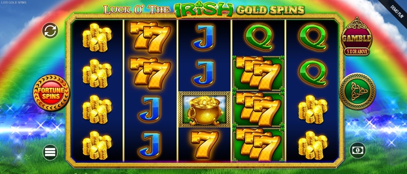 Luck Of The Irish Gold Spins Slot Gameplay