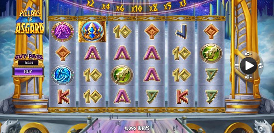 Pillars of Asgard Mobile Slots