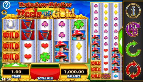 Rainbow Riches Reels of Gold mobile slot UK
