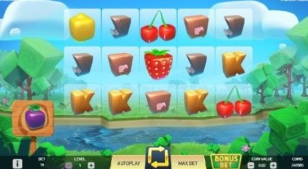 Strolling Staxx: Cubic Fruits on mobile