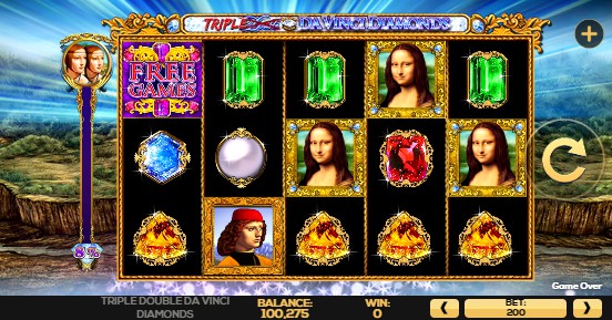 Triple Double Da Vinci Diamonds Mobile Slots