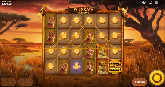 Wild Cats Multiline Mobile Slots