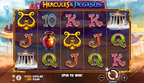 Hercules and Pegasus Mobile Slots