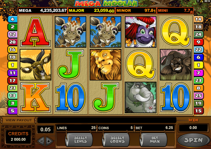 Mega Moolah mobile slot UK